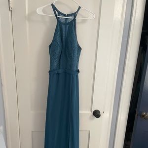 Azazie Ink Blue size 6 dress